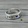 Kappa Kappa Gamma Heart Ring 