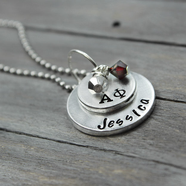 Alpha Phi Stacked Necklace 