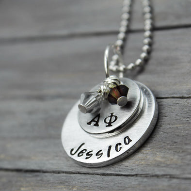 Alpha Phi Stacked Necklace 