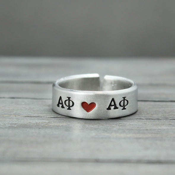 Alpha Phi Heart Ring 