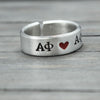 Alpha Phi Heart Ring 