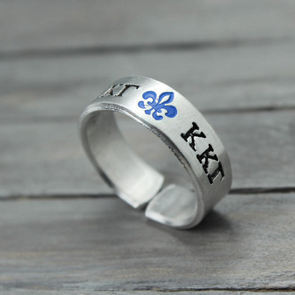 Kappa Kappa Gamma Fleur De Lis Ring 