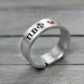 Pi Beta Phi Heart Ring 