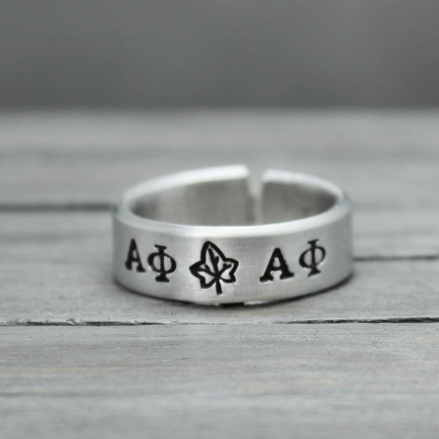 Alpha Phi Ivy Ring 