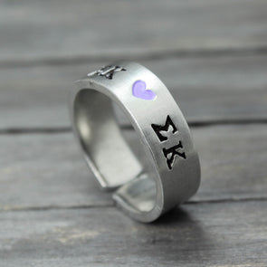Sigma Kappa Heart Ring 