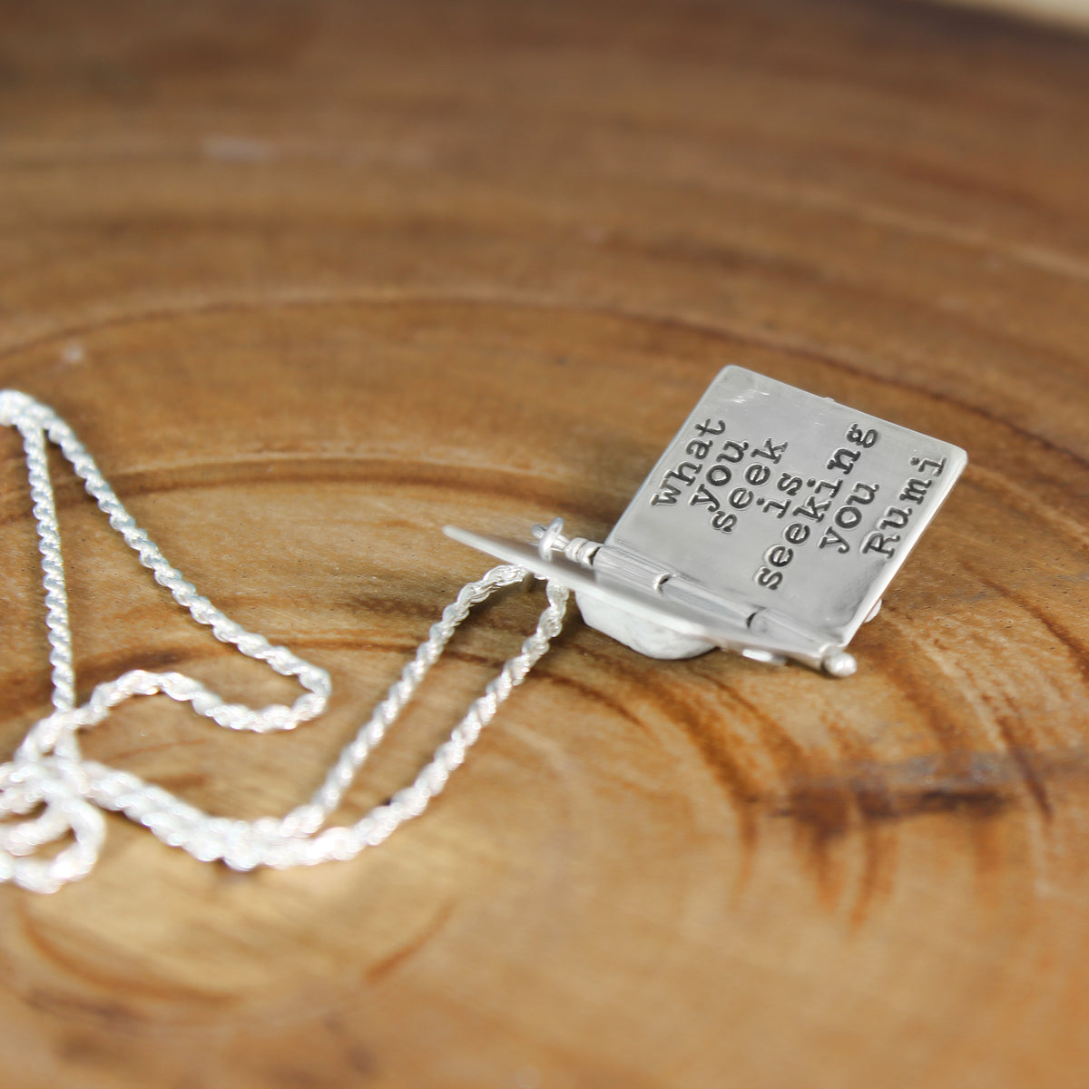 What You Seek Book Pendant 