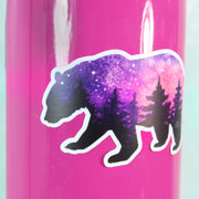 Pink Galaxy Bear Sticker 