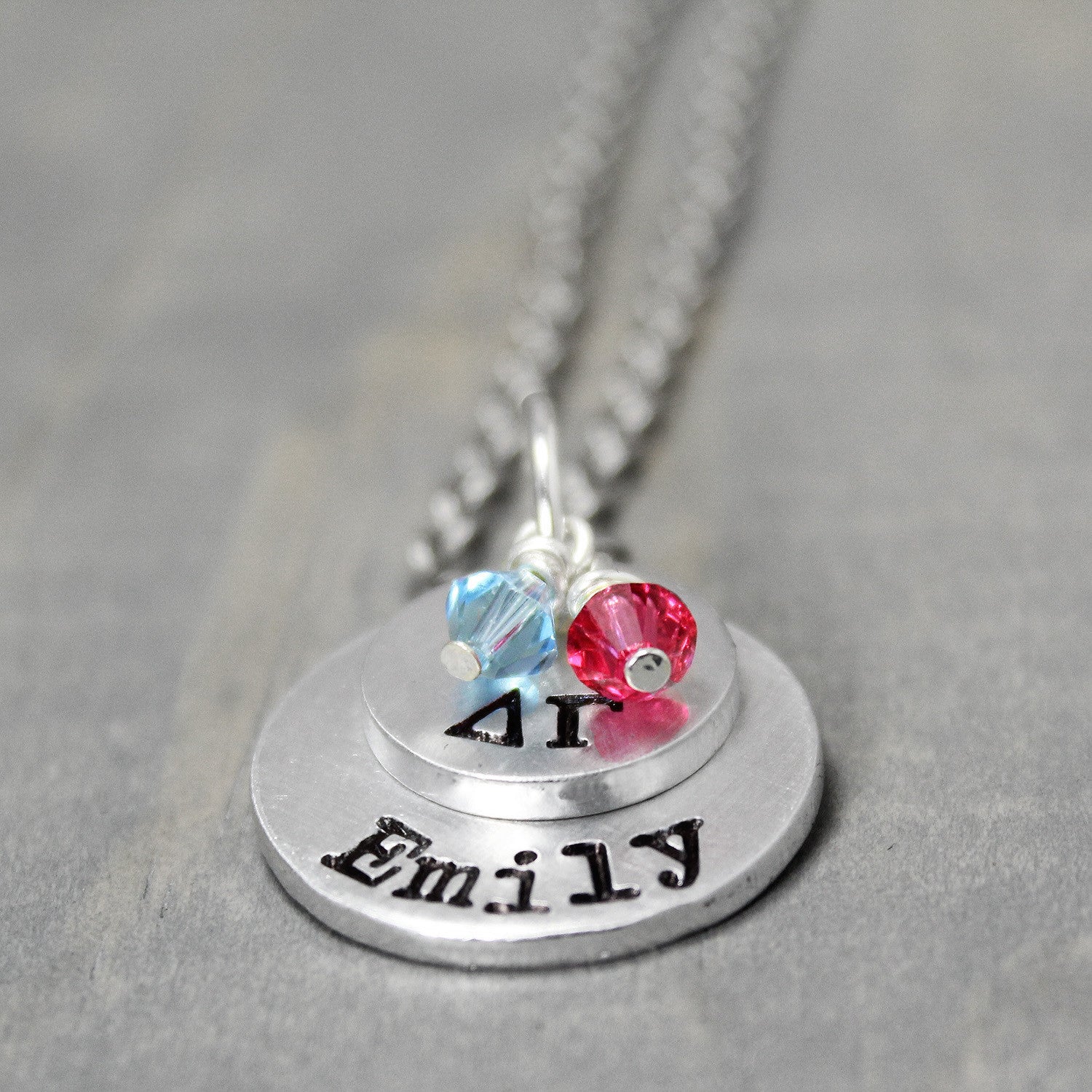 Delta Gamma Stacked Necklace 