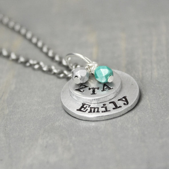 Zeta Tau Alpha Stacked Necklace 