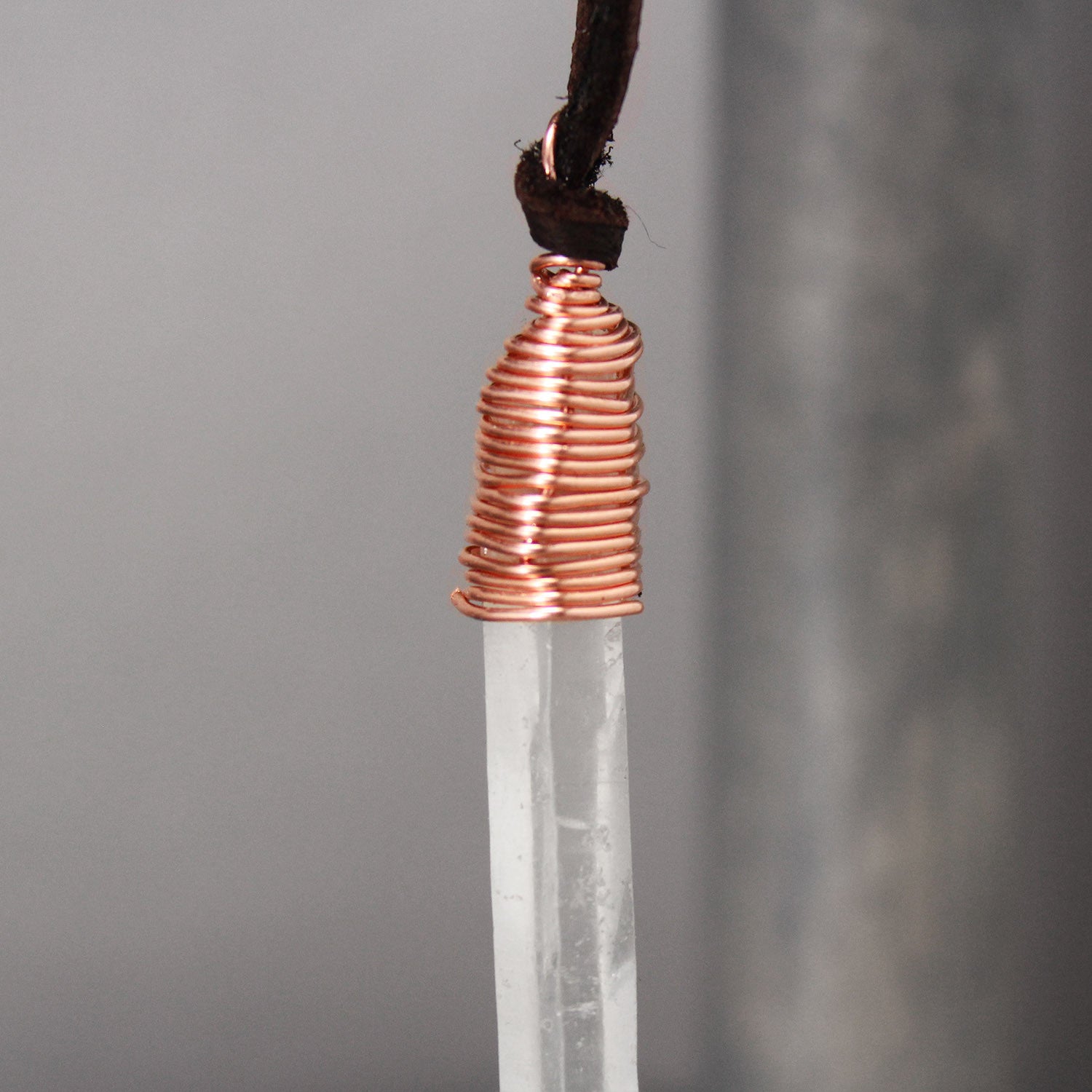 Copper Quartz Necklace 