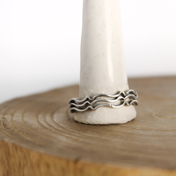 Wave Stacking Rings 