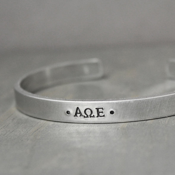 Alpha Omega Epsilon Cuff 