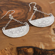 Silver Mandala Earrings V2 