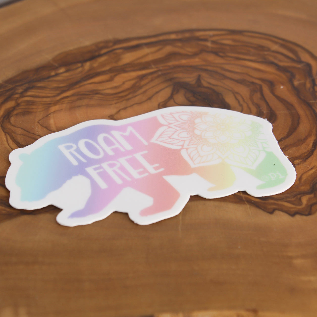 Roam Free Bear Sticker 