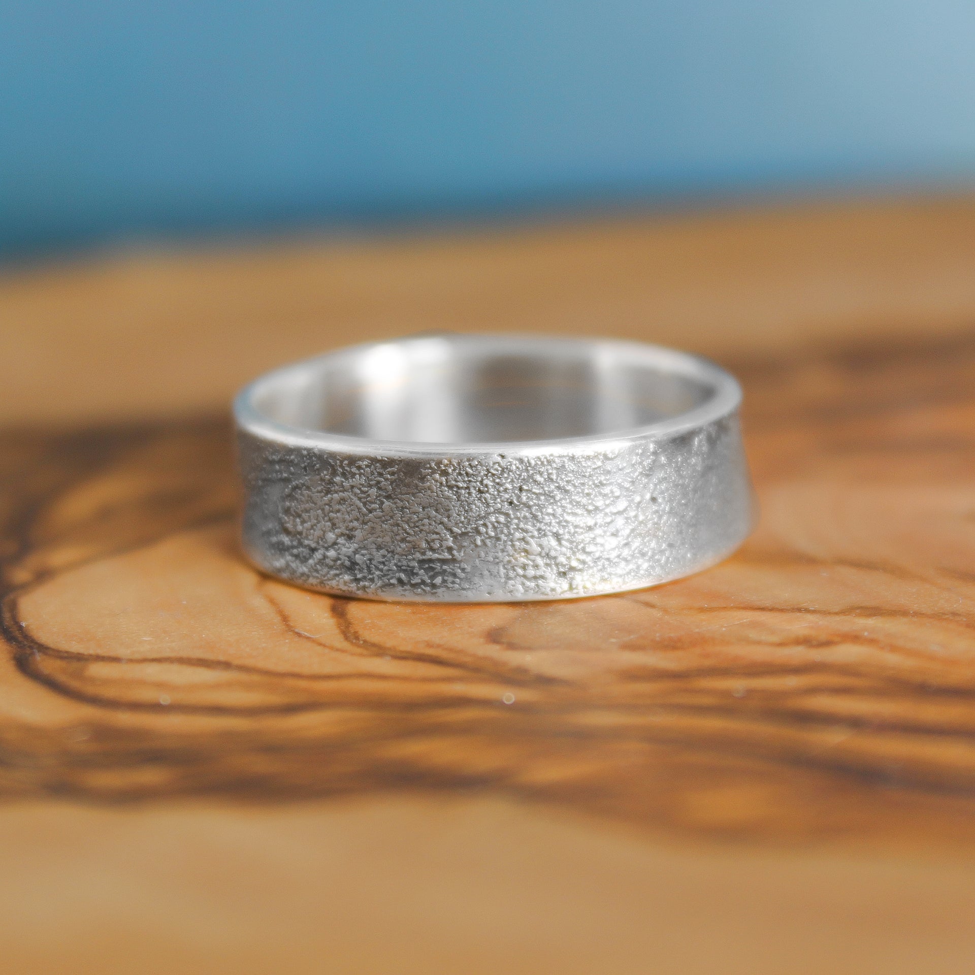 Textured Sterling Band 