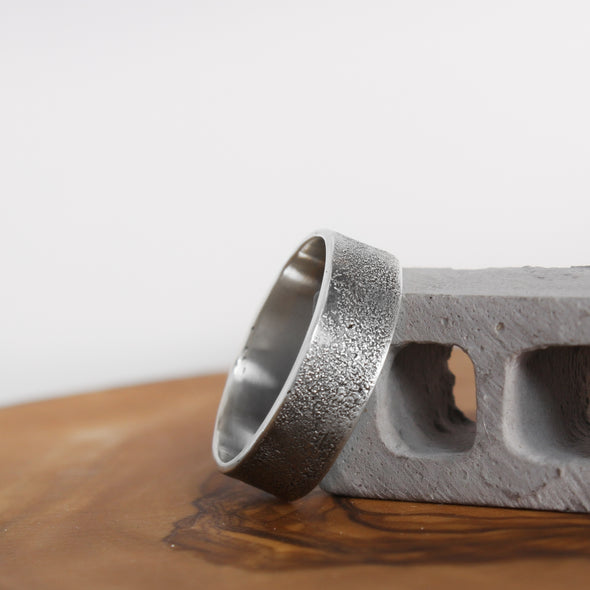 Textured Sterling Band 