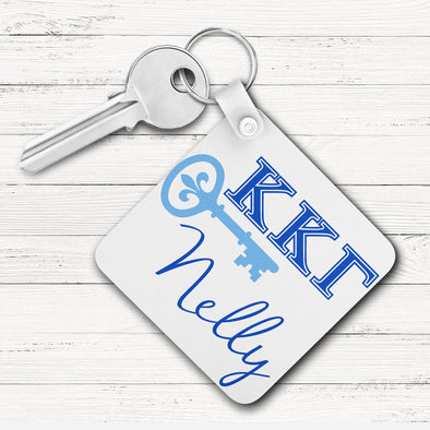Kappa Kappa Gamma Square Key Chain 
