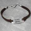 Pi Beta Phi Leather Bracelet 