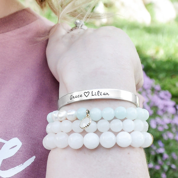 Silver Bracelet for Mom 