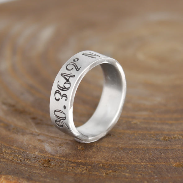 Pewter Coordinate Ring 