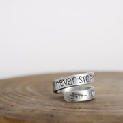 Never Stop Inspiration Ring 