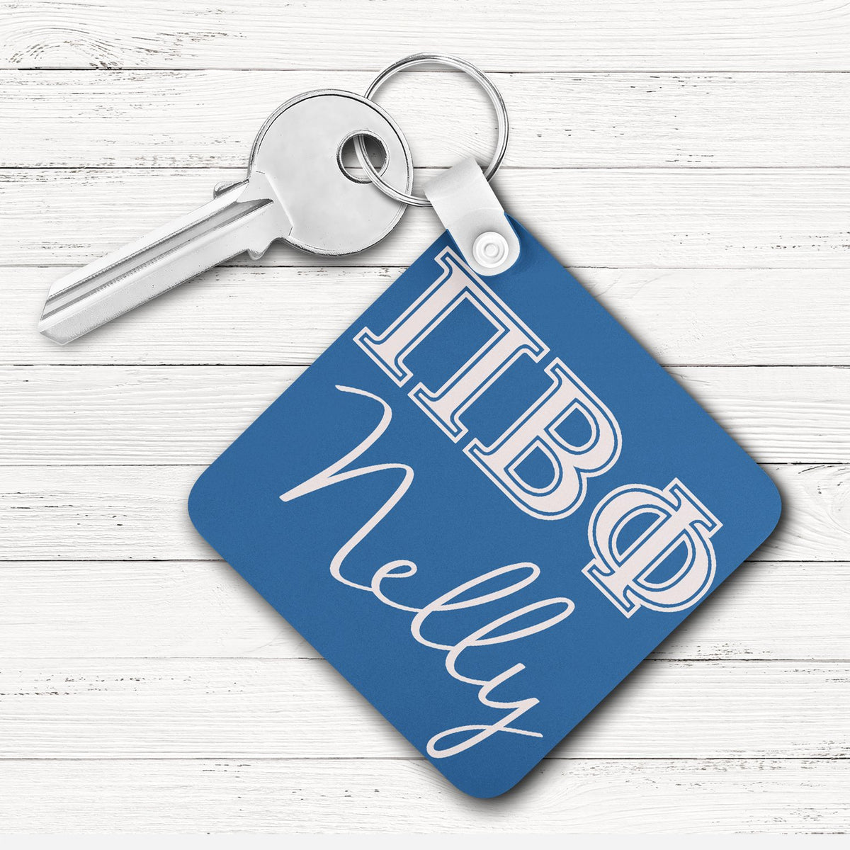 Pi Beta Phi Square Key Chain 