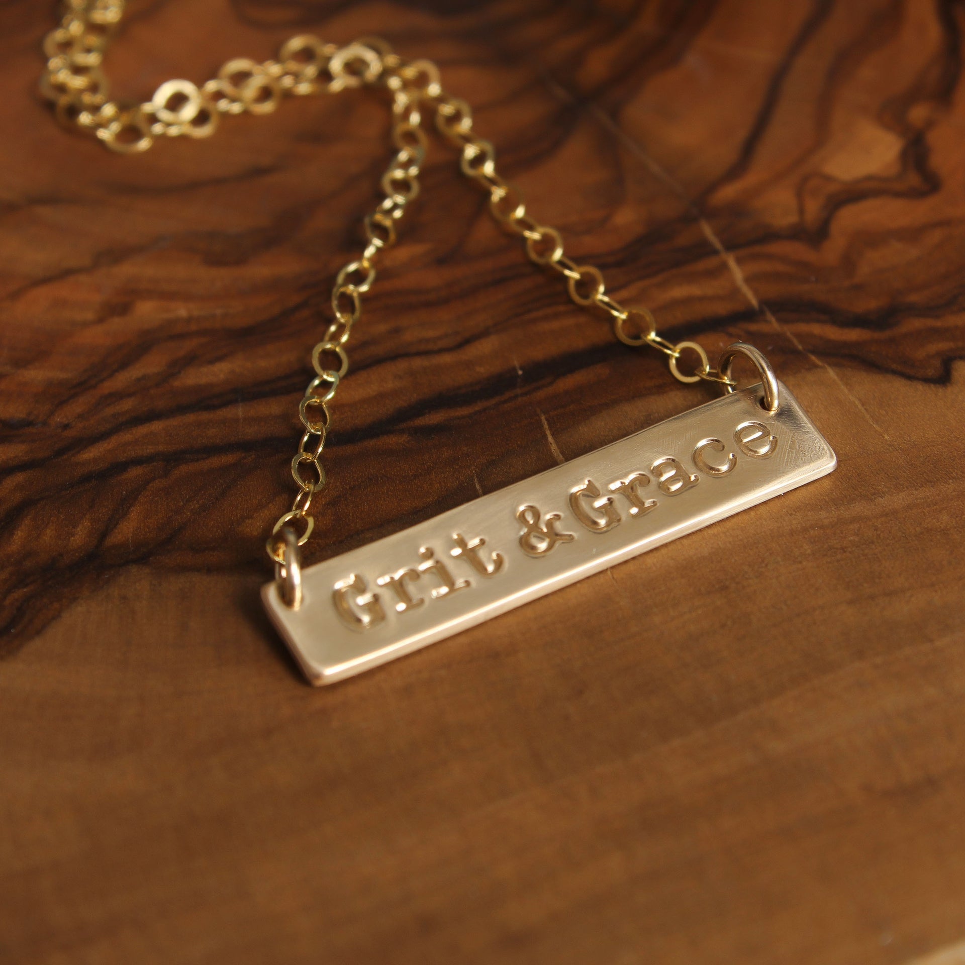 Grit Grace Necklace Gold