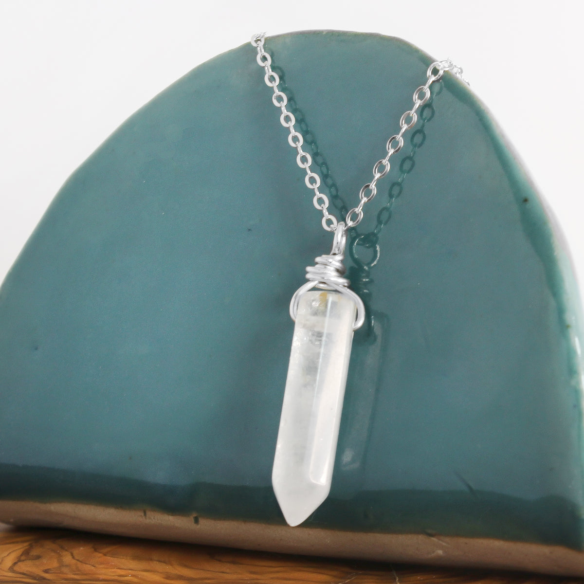 Quartz Point Silver Pendant 