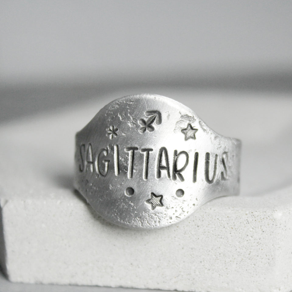 Sagittarius Zodiac Ring