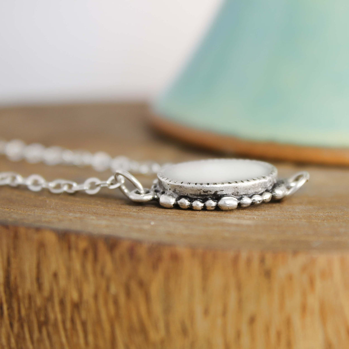 Oval Selenite Necklace 