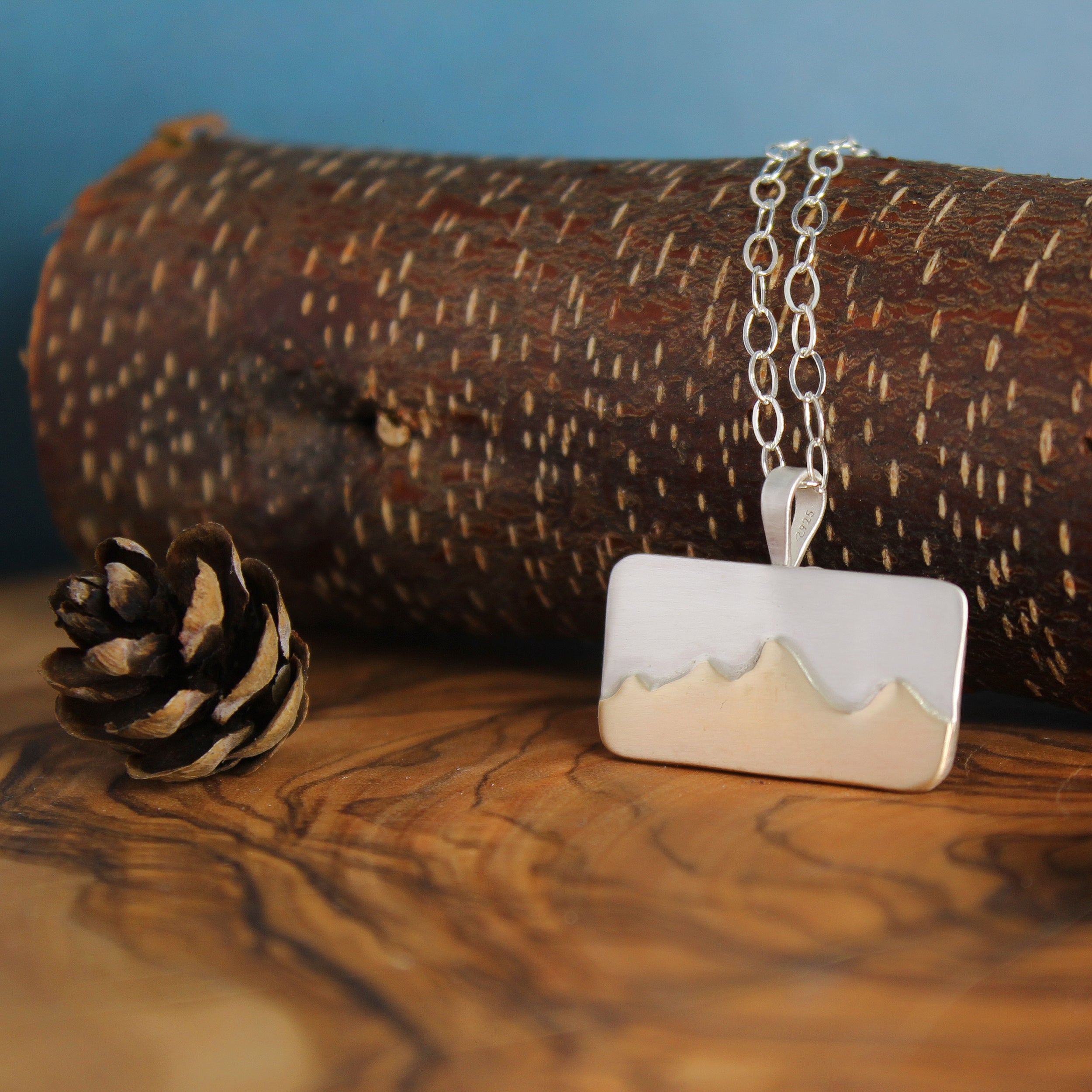 Mountain Peaks Necklace - Silver