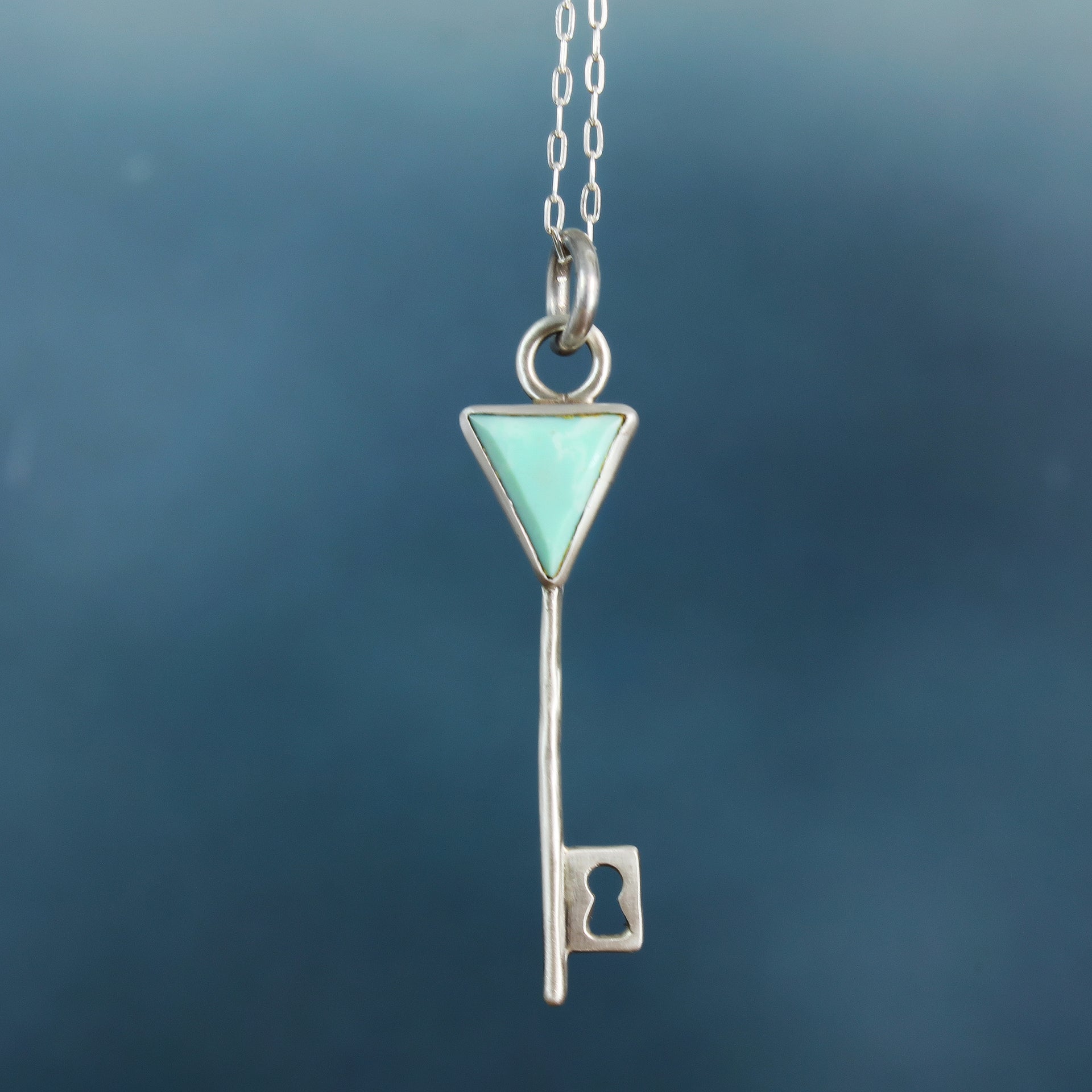 Turquoise Key Necklace 