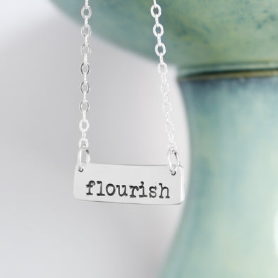 Silver Flourish Necklace 