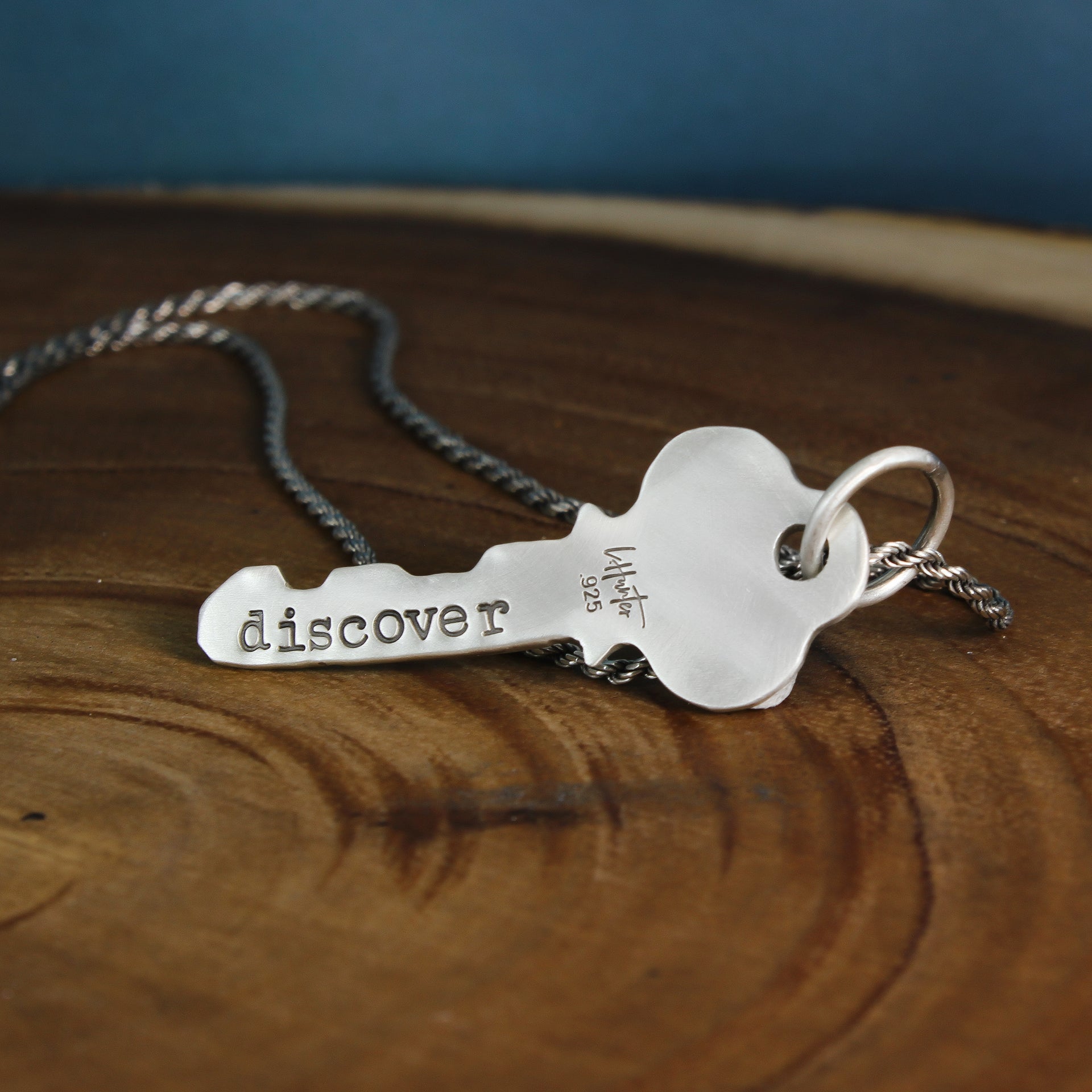 Silver Key Necklace - Discover 