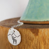 Silver Moose Mountain Necklace 