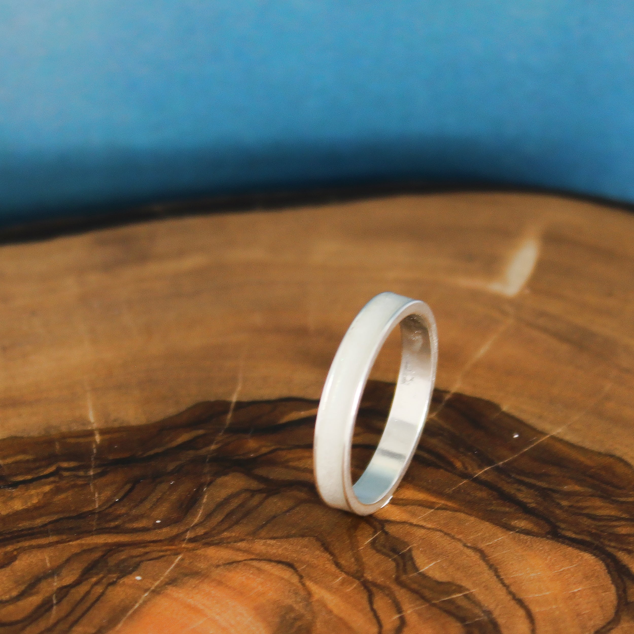 Selenite inlay ring shops