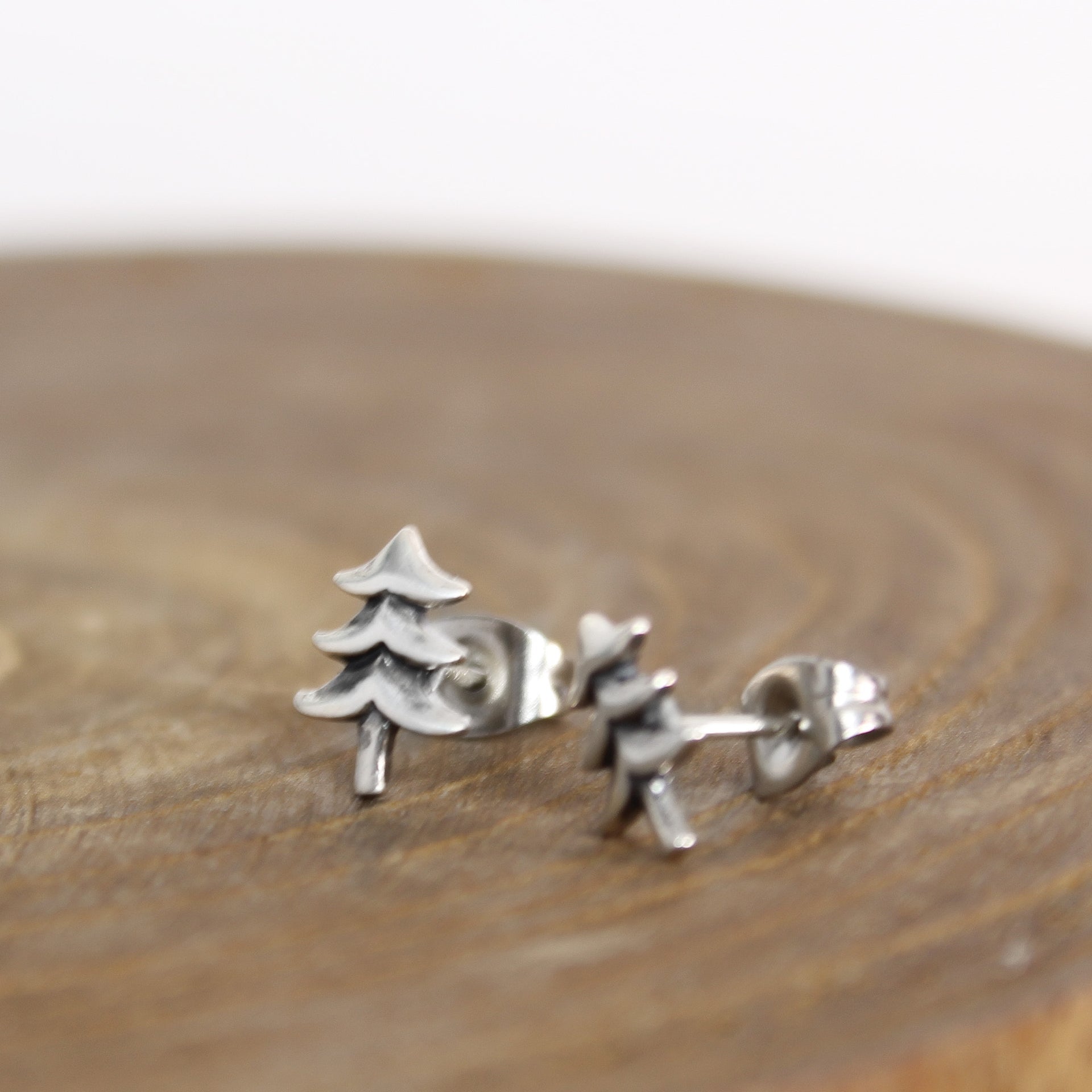 Silver Tree Earrings 