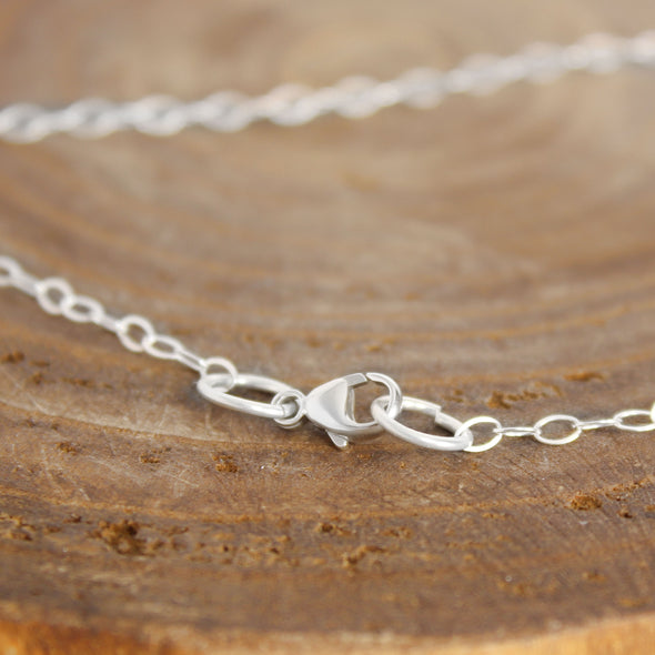 Textured Silver Necklace 