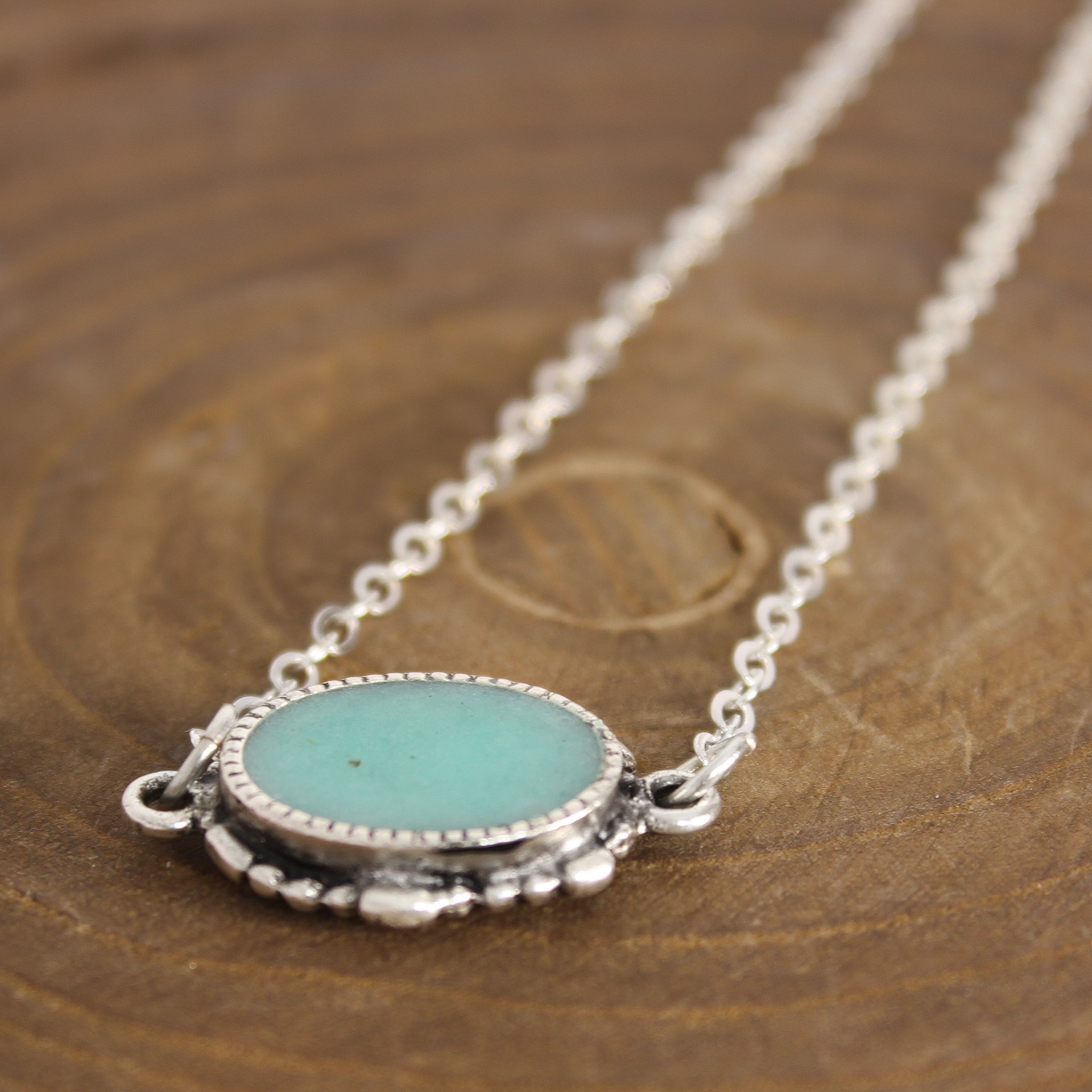 Oval Turquoise Necklace 