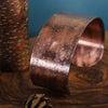 Wide Copper Cuff - Stars 