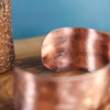 Wide Copper Cuff - Stars 
