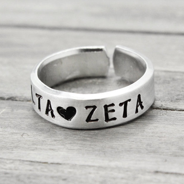 Delta Zeta Love Ring 