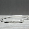 Hammered Silver Cuff Thick 