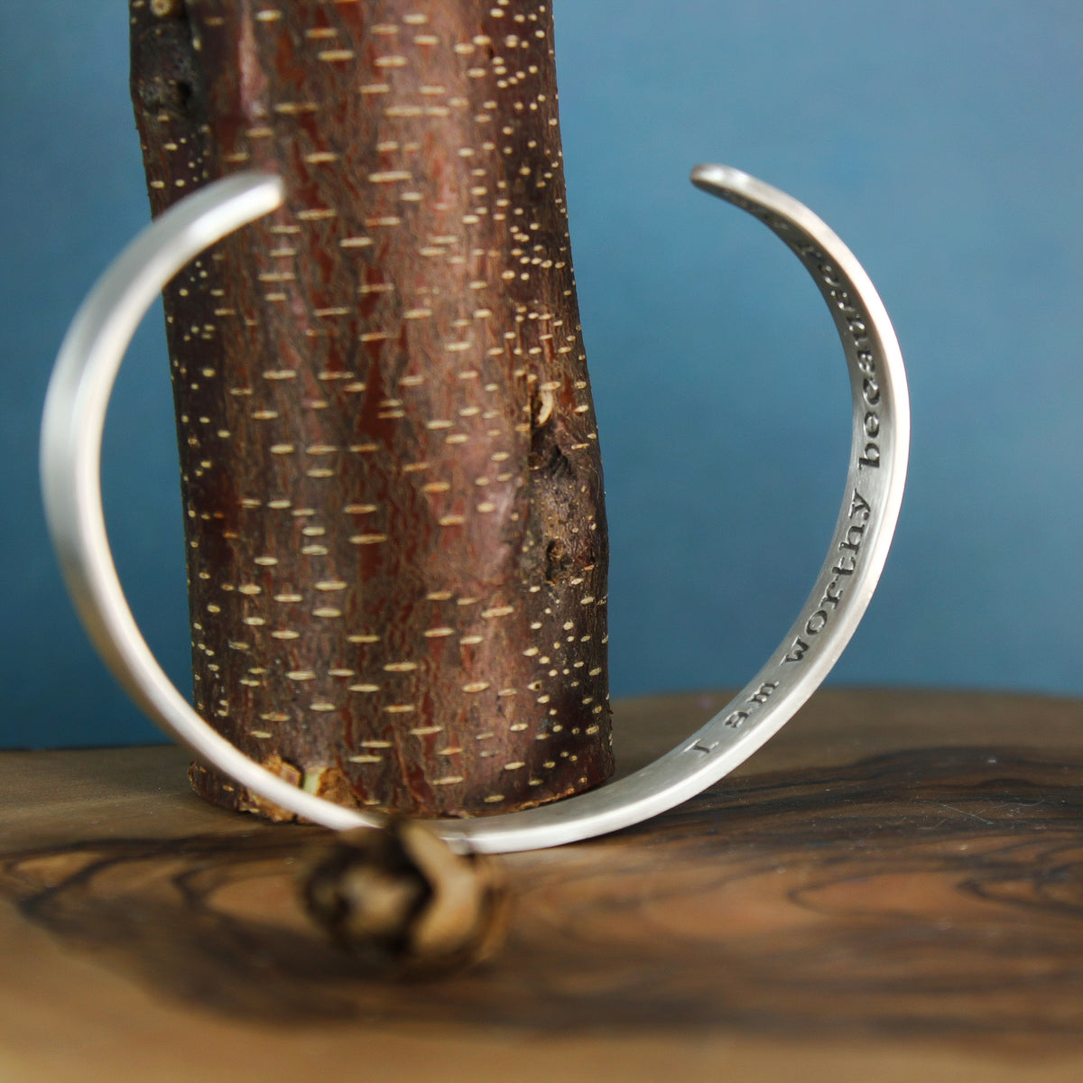 I Am Worthy Inspiration Cuff 